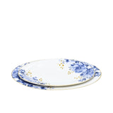Casa Blu Dinner Set with On Glaze Decal Decoration Coupe Shape Set of 40 pcs