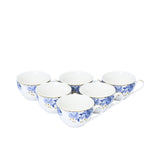 Casa Blu Dinner Set with On Glaze Decal Decoration Coupe Shape Set of 40 pcs