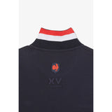 Eden Park Gents Red Colorblock Polo Shirt In Pique Cotton With Xv De France Embroidery