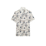 Eden Park Floral Printed White Polo Shirt