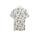 Eden Park Floral Printed White Polo Shirt