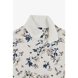 Eden Park Floral Printed White Polo Shirt