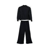 Elisabetta Franchi Kids Girl's Black Jogging Suit