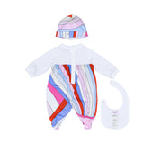 Emilio Pucci Kids Girls New Born Multi-Colored Iride sleepsuit Set