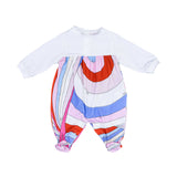 Emilio Pucci Kids Girls New Born Multi-Colored Iride sleepsuit Set