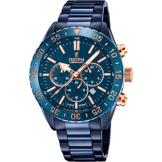 Festina blue 2024 watch