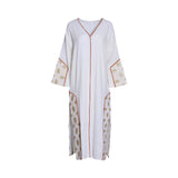 Fahm Women's White Dress, Free Size