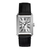 Fossil Carraway Gents Three-Hand Black Croco Leather Watch