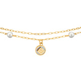 Guy Laroche Gisele Ladies Gold Plated Bracelet With Perls & Crystals