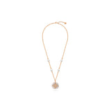 Guy Laroche Gisele Ladies Small Rose-Gold Necklace With Mother Of Pearl & Crystals
