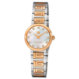 Guy Laroche Ariane Ladies White MOP Dial Rose Gold and Stainless Steel Watch
