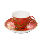 Richard Ginori Oriente Italiano Rubrum Coffee cup and saucer Antico Doccia shape