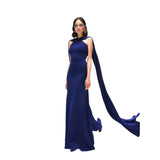 Velvety Couture Women's CALIN Magnetic Blue Dress