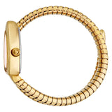 Just Cavalli Wait Ladies Red Dial Yellow Gold Snake Shaped Watch