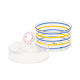 Klevering Jar Stripy Pink