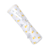Kissy Kissy Kids New Born White & yellow Blanket
