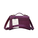 Kyra Women's The Breige S Ostrich Handbags Burgundy