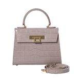 Lalage Fonteyn Medium Top Handle Handbag with optional crossbody strap