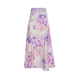 Leo Lin Women's Camellia Print in Mauve Skirt