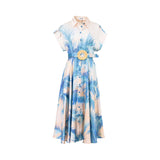 Leo Lin Women's Anita Pocket Shirt Midi Dress Dreamscape Print