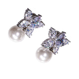 Lara Heems Women's Earring Papillion Pearl White
