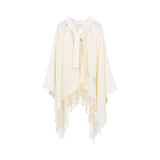 Max Mara Women's Wool Poncho with Tassels