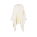 Max Mara Women's Wool Poncho with Tassels