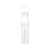 Mused Boutique Women's Long White Dress