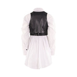 Mused Boutique Women's White & Black Gilet