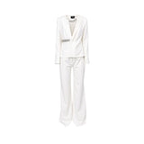 Mused Boutique Women's White Set of Bottom & Top