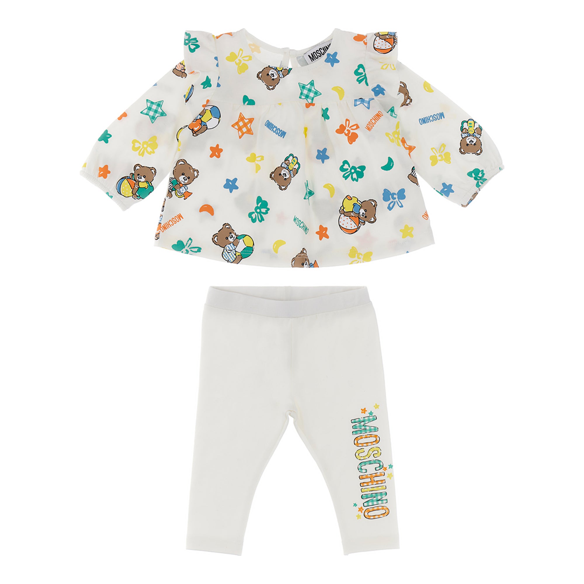 Moschino Kids Baby Girl s Sugar Toy Nursery Set of T Shirt Leggings Bluesalon