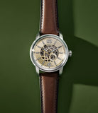 Fossil Heritage Gents Automatic Brown Leather Watch