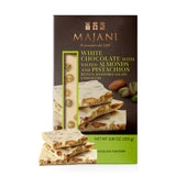 Majani Snap White Chocolate with Almond & Pistachios 250g