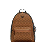 MCM Women's Stark Side Studs Backpack in Visetos  Cognac