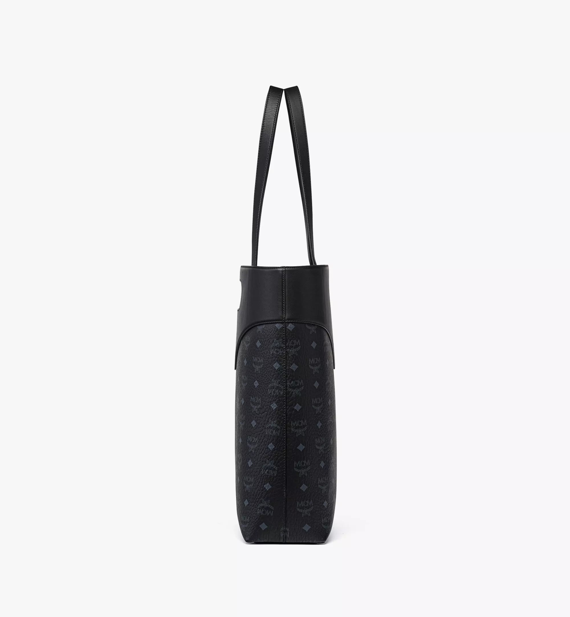 MCM Diamond Ladies Tote in Visetos Leather Mix Bluesalon