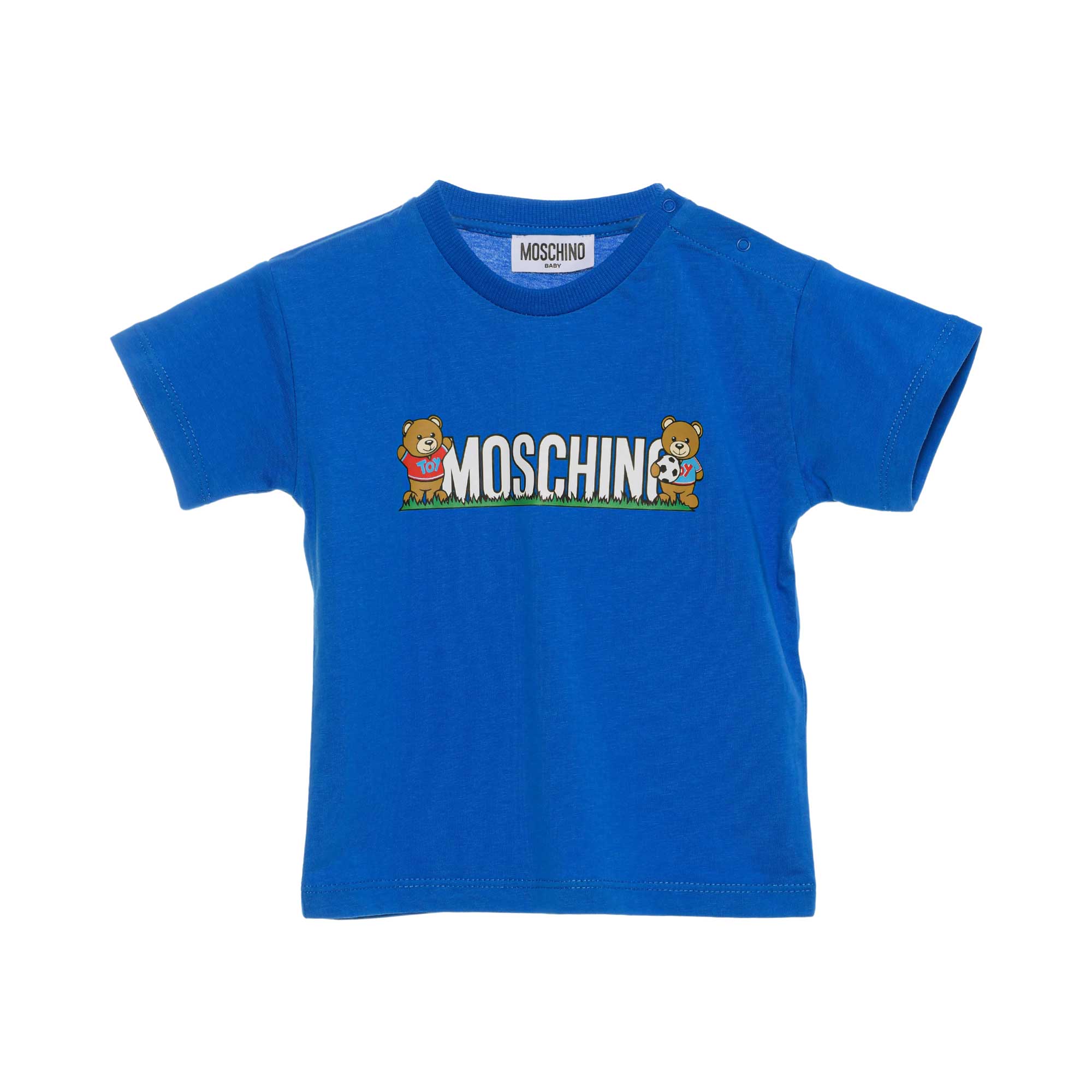 Moschino Kids logo-print T-shirt and shorts set - Yellow