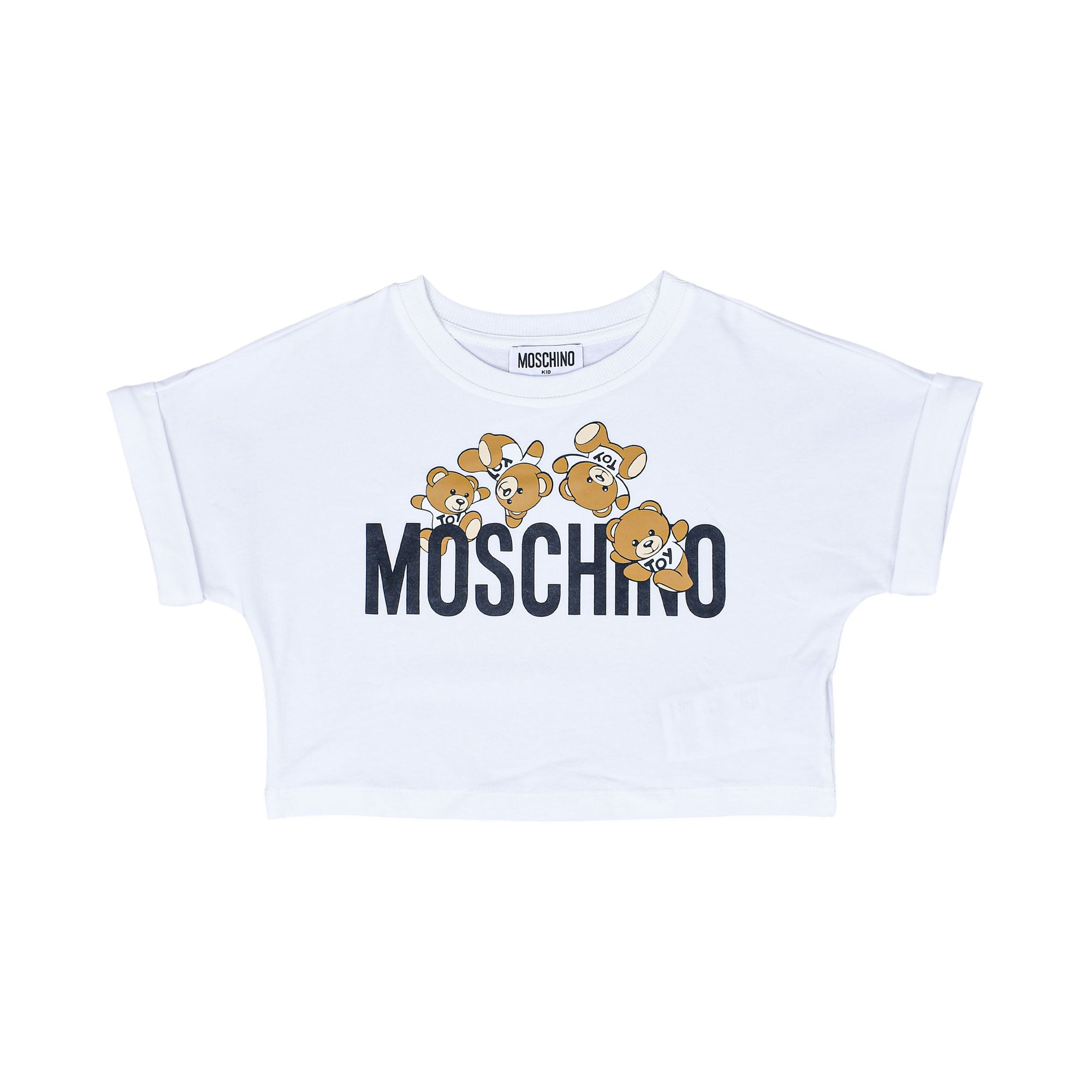 Moschino Kids Girl s White Teddy Bear T Shirt Bluesalon