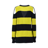 Oblique Women's Green & Black Cardigan