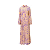 Momoni Women's Salmone Viola Long Dress