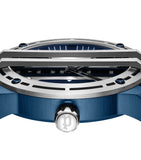 Police Fast Lane Gents Blue Leather Strap Watch