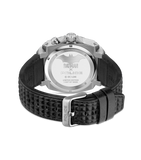 Police Forever Batman Gents Semi Transparent Black Dial Black Leather Strap Watch