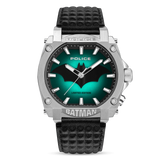 Police Forever Batman Gents Semi Transparent Black Dial Black Leather Strap Watch