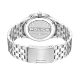 Police Driver II Gents Black Dial Stainless Steel Watch
