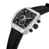 Police Coswig gents Black Dial Black Silicone Starp Watch
