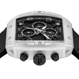 Police Coswig gents Black Dial Black Silicone Starp Watch