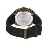 Police Norwood Gents Balck Dial Bronze Case Black Silicone Strap Watch
