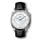 Rama Ladies Mother-of-Pearl Dial Stainless Steel and Leather Quartz Watch