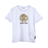 Roberto Cavalli Kids Boy's White & Beige Set of T-Shirt & Bermuda