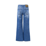 Sfizio Women's Blue Large Leg Jeans