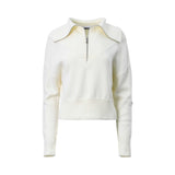 Sfizio Women's White Gardenia Fluffy Sweater
